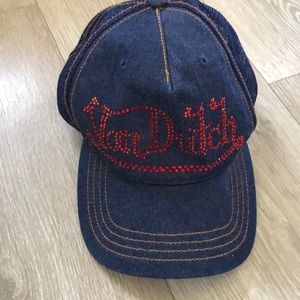 Von Dutch rhinestone hat